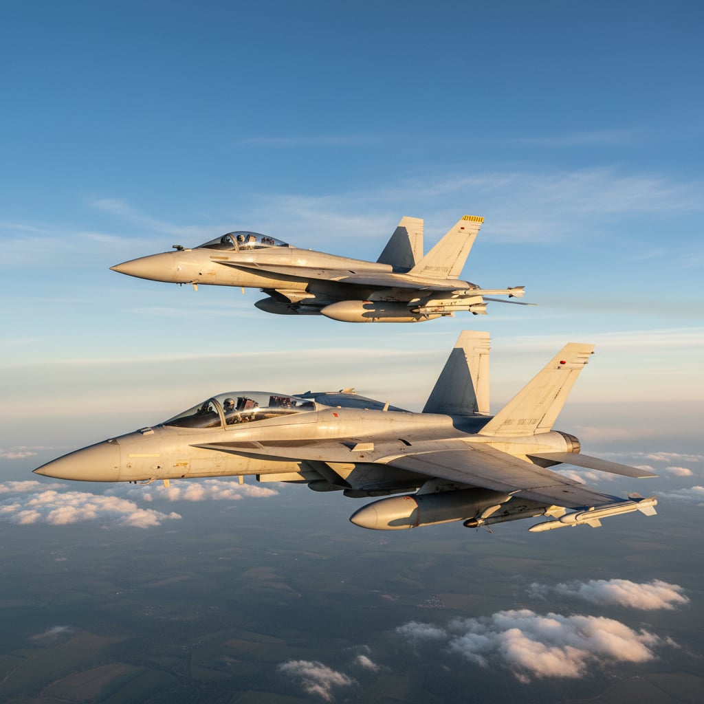 F/a-18 Super Hornet vs. Eurofighter Typhoon: En detaljeret sammenligning af Europas topjagerfly